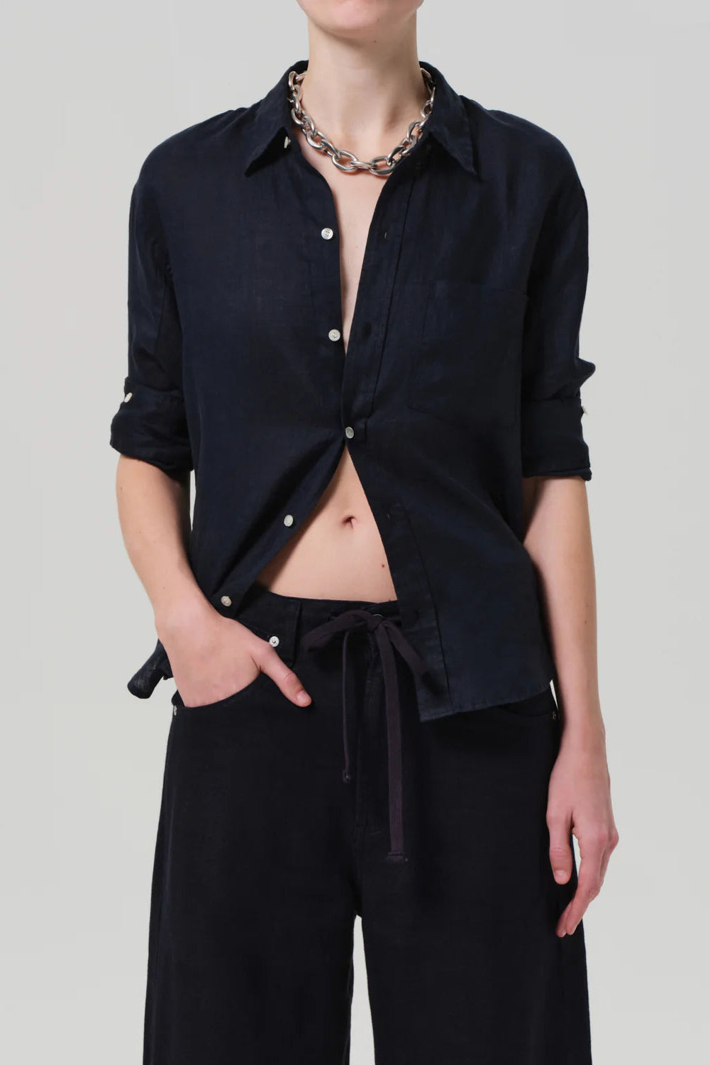 Citizens of Humanity Kayla Shrunken in Navy | Shop Eleanor