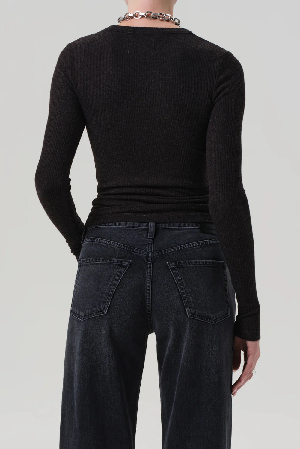 Citizens of Humanity Bina Crewneck in Heather Brown | Shop Eleanor