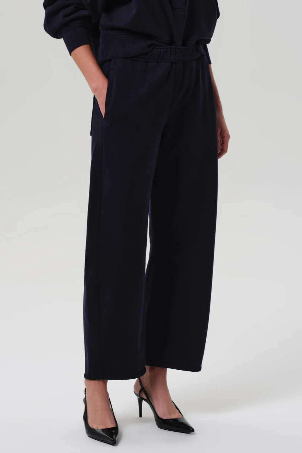 Citizens of Humanity Miro Barrel Leg Sweatpant in Navy | Shop Eleanor - Women's Online Designer Boutique based in Colorado