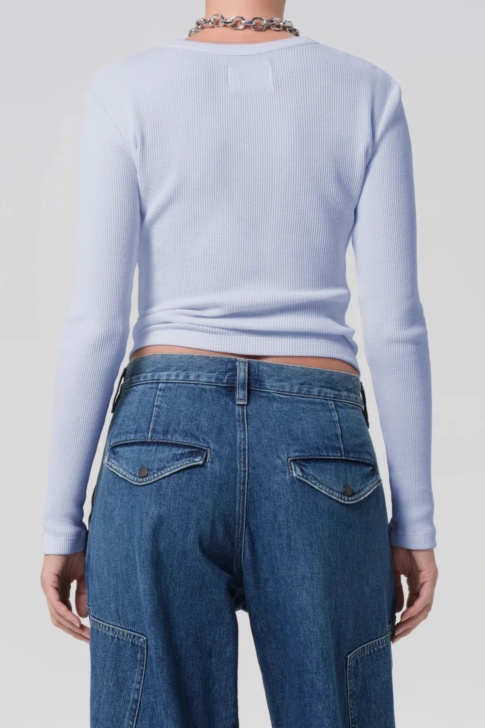 Citizens of Humanity Pilar Crewneck in Periwinkle | Shop Eleanor