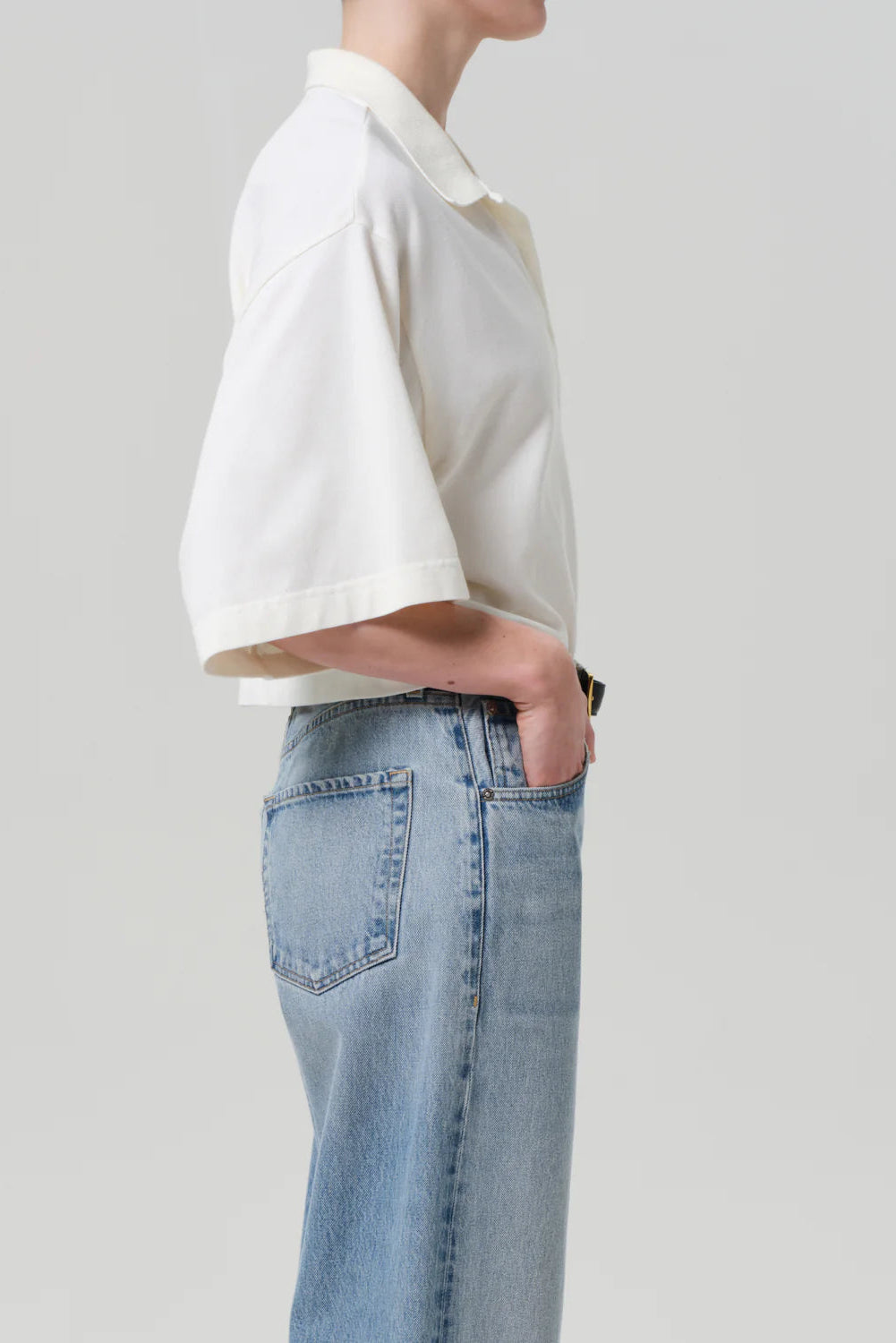 Citizens of Humanity Lowen Soft Cotton Polo in Pashmina | Shop Eleanor
