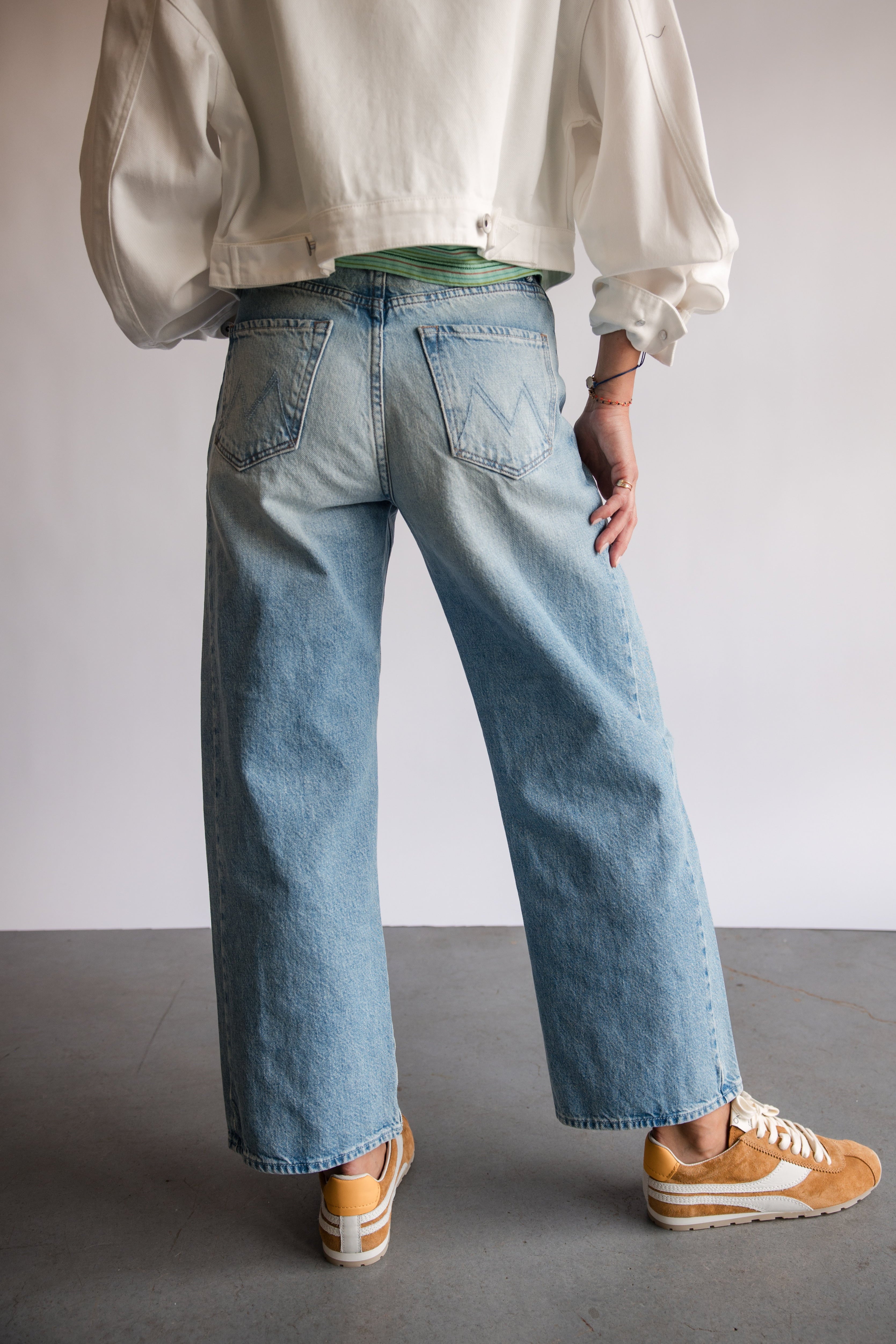 Mother Denim Wide Curved Leg Jeans in TRL | Shop Eleanor