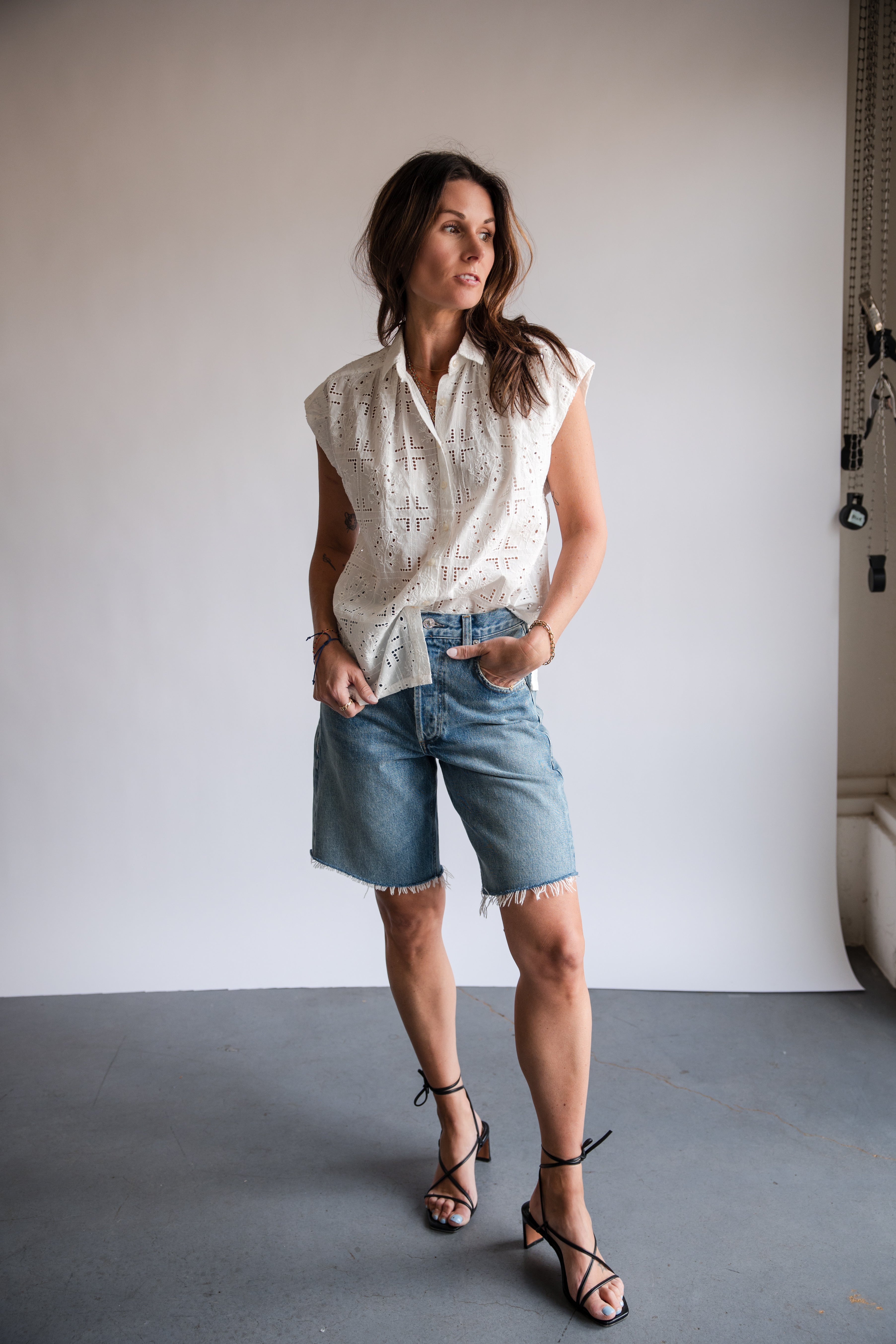 Citizens of Humanity Ayla Frayed Short in Babylonia | Shop Eleanor