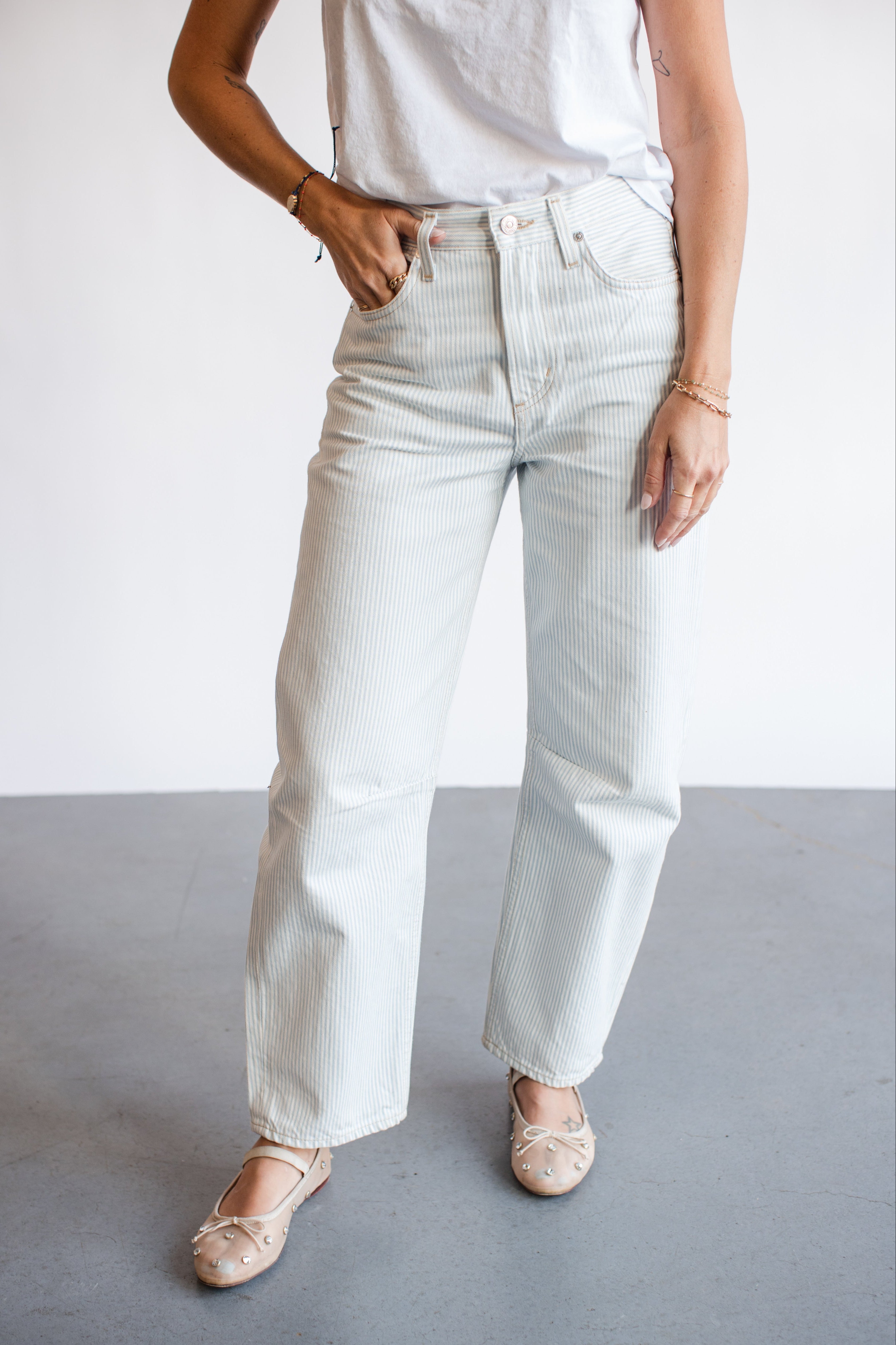Citizens of Humanity Miro Reworked Jean in Stripes | Shop Eleanor