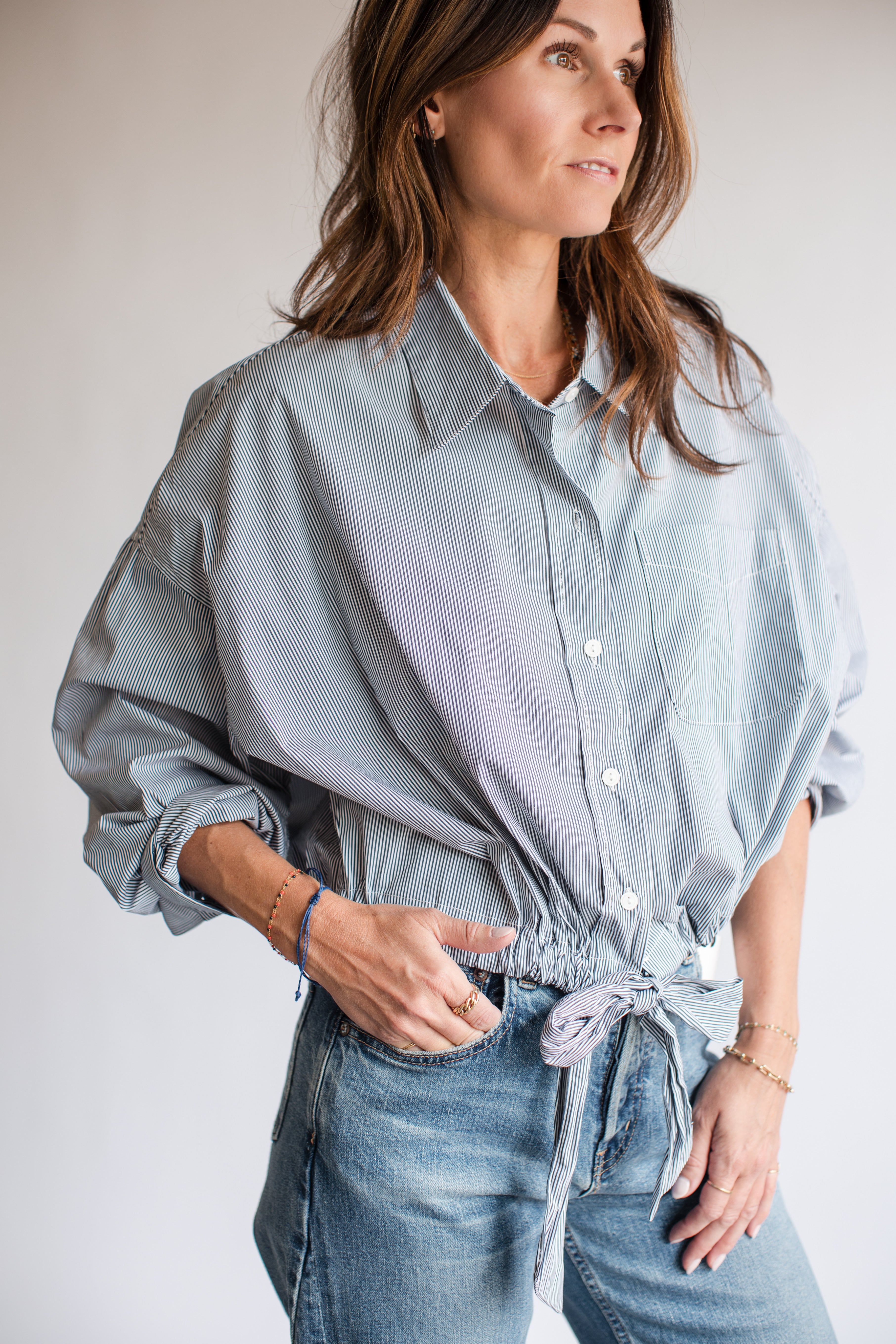 Elan Button Front Sailor Top | Shop Eleanor