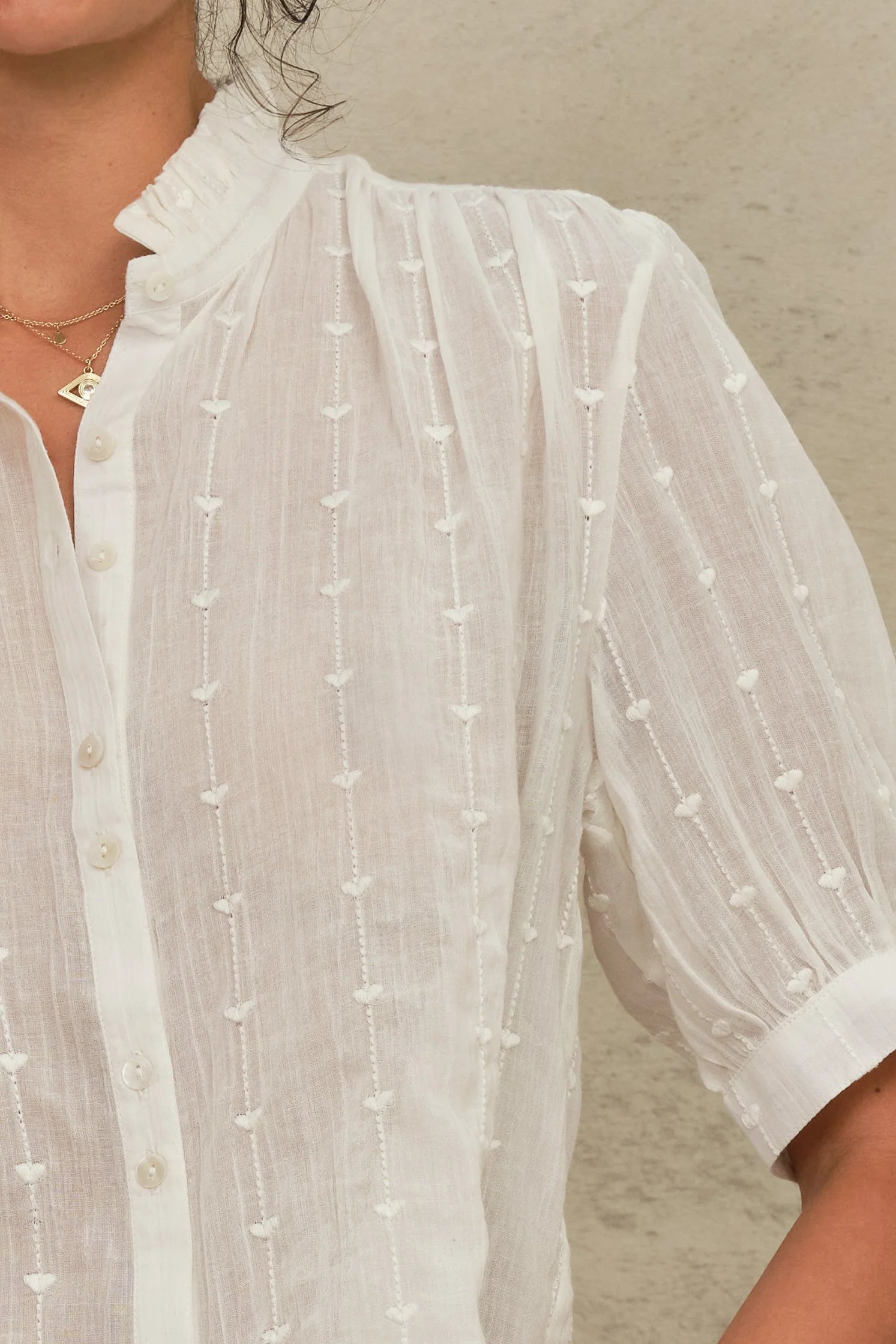 Mabe Alli Top in Ecru | Shop Eleanor - Women's Apparel Boutique