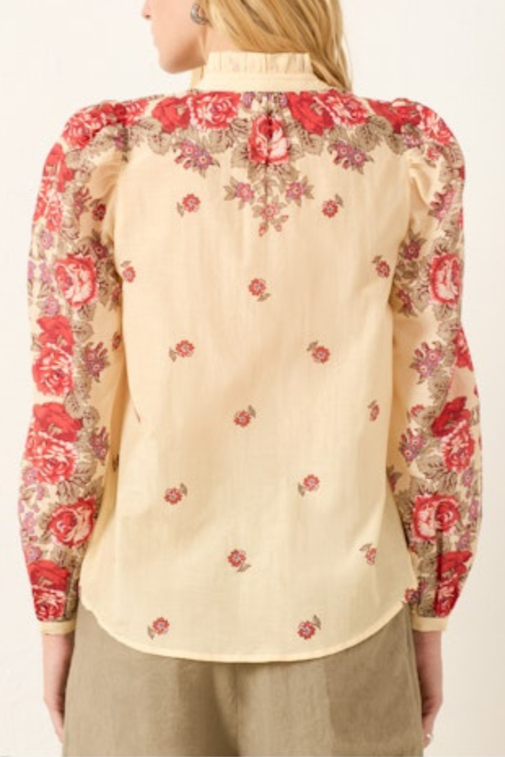 Alíx of Bohemia Annabel Little Rosebush Puff Sleeve Blouse Shirt | Shop Eleanor - Women's Online Luxury Boutique