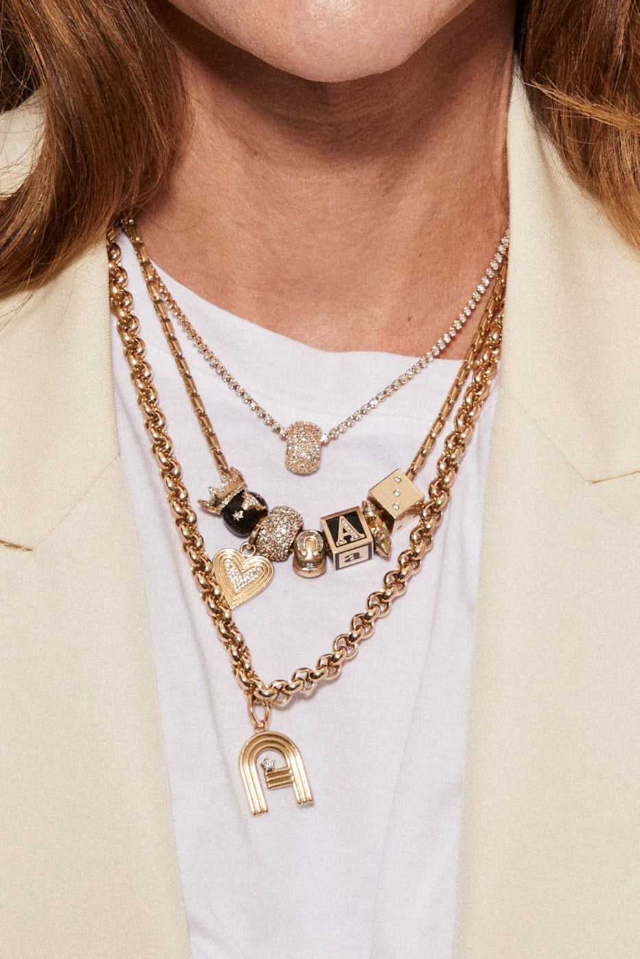 Adina Reyter Diamond 14K Gold Dice Bead | Shop Eleanor