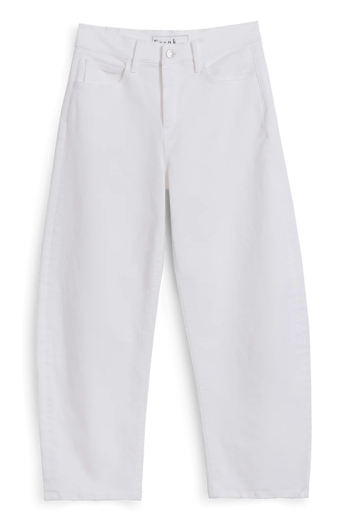 Frank & Eileen Brennan Barrel Denim Jean in White | Shop Eleanor