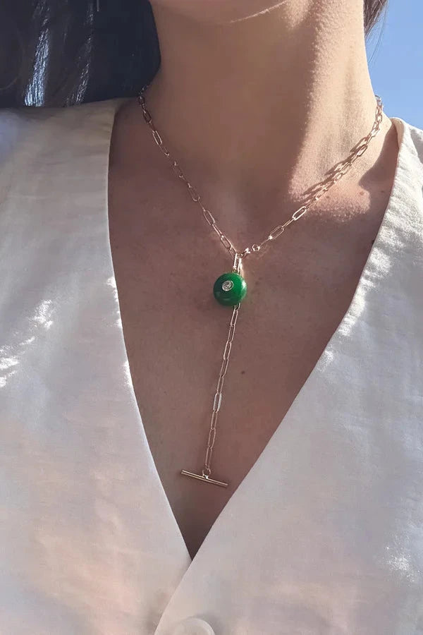 Thatch Jewelry Bon Bon Green Jade Charm | Shop Eleanor - Women's Designer Apparel and Jewelry near Boulder