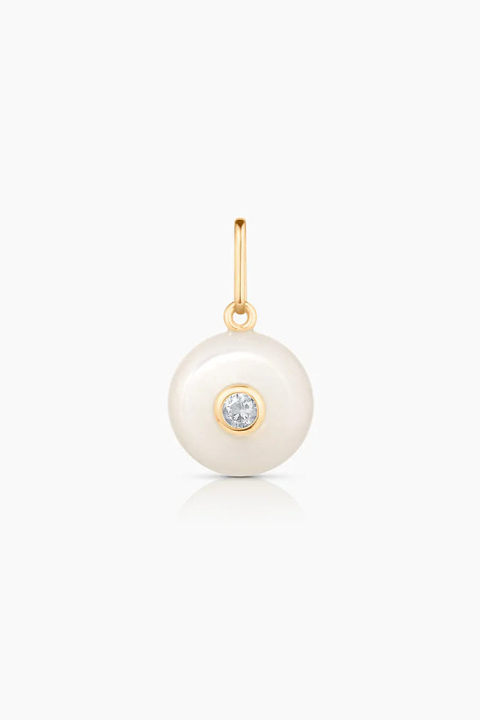Thatch Bon Bon Mother of Pearl Crystal Charm Necklace | Shop Eleanor
