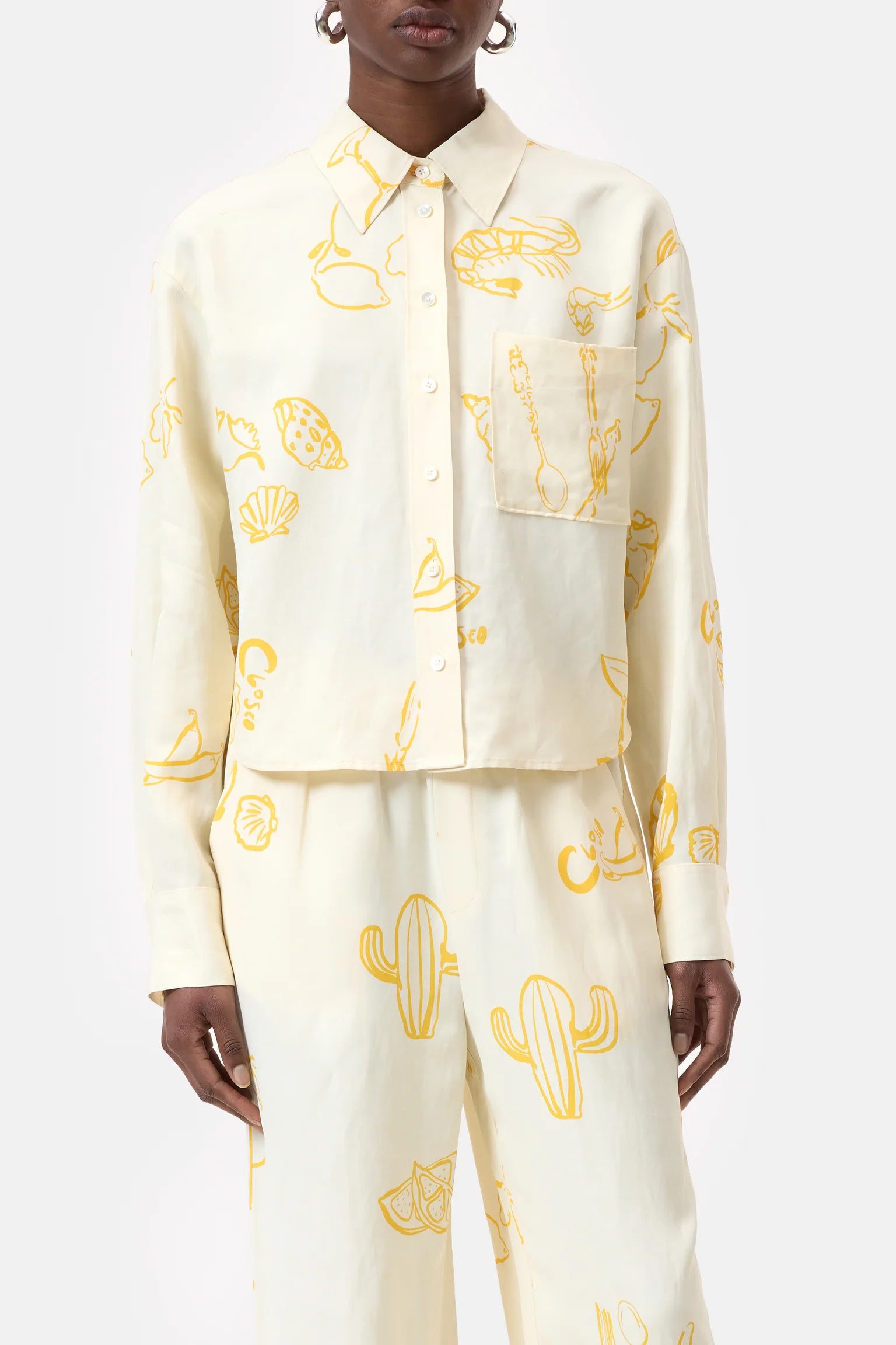 CLOSED Cropped Oversized Shirt | Shop Eleanor - Women's Boutique