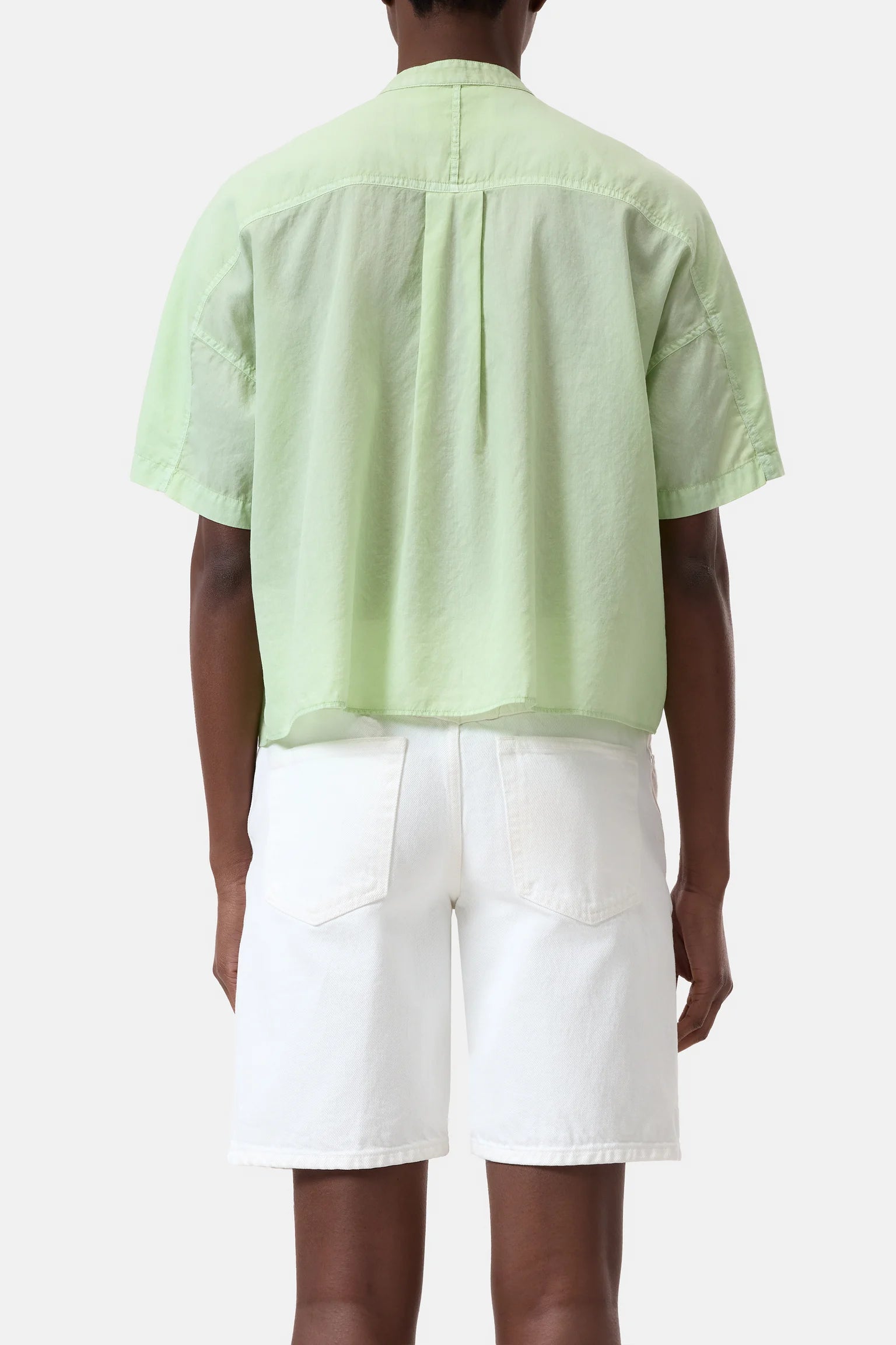 CLOSED Relaxed Cropped Blouse in Bud Green | Shop Eleanor - Women's Boutique