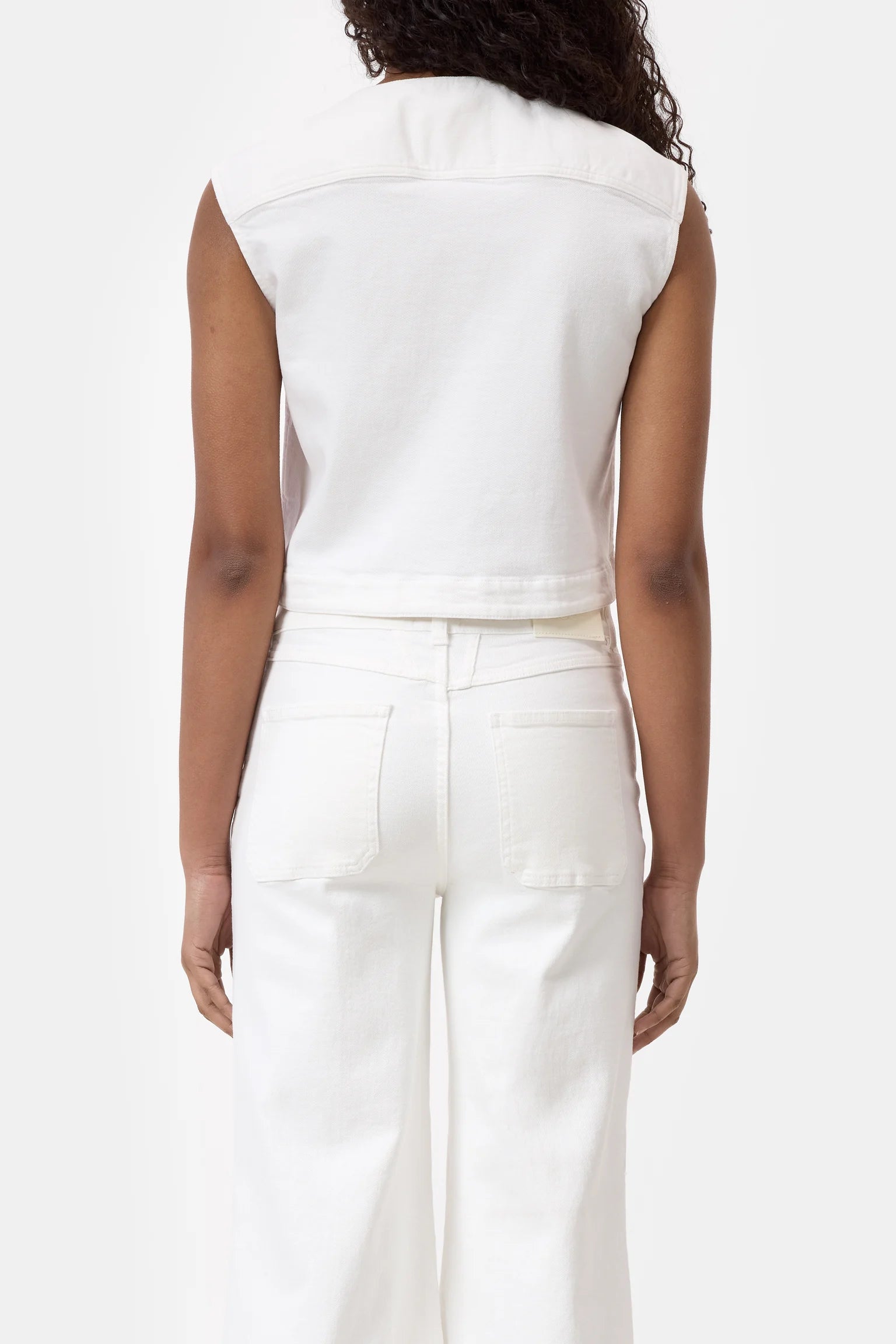 Closed Denim White Denim Vest | Shop Eleanor