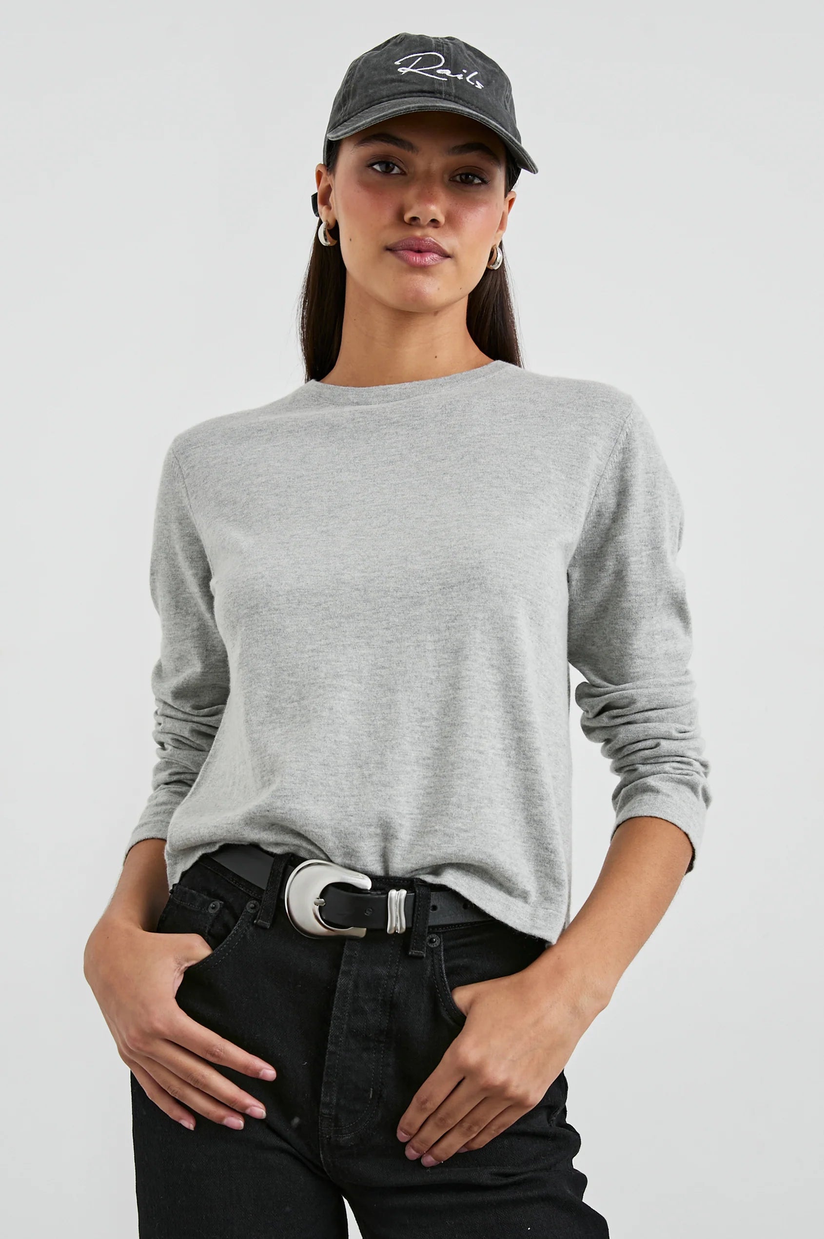 Rails Cotton Cashmere Long Sleeve Tee | Shop Eleanor