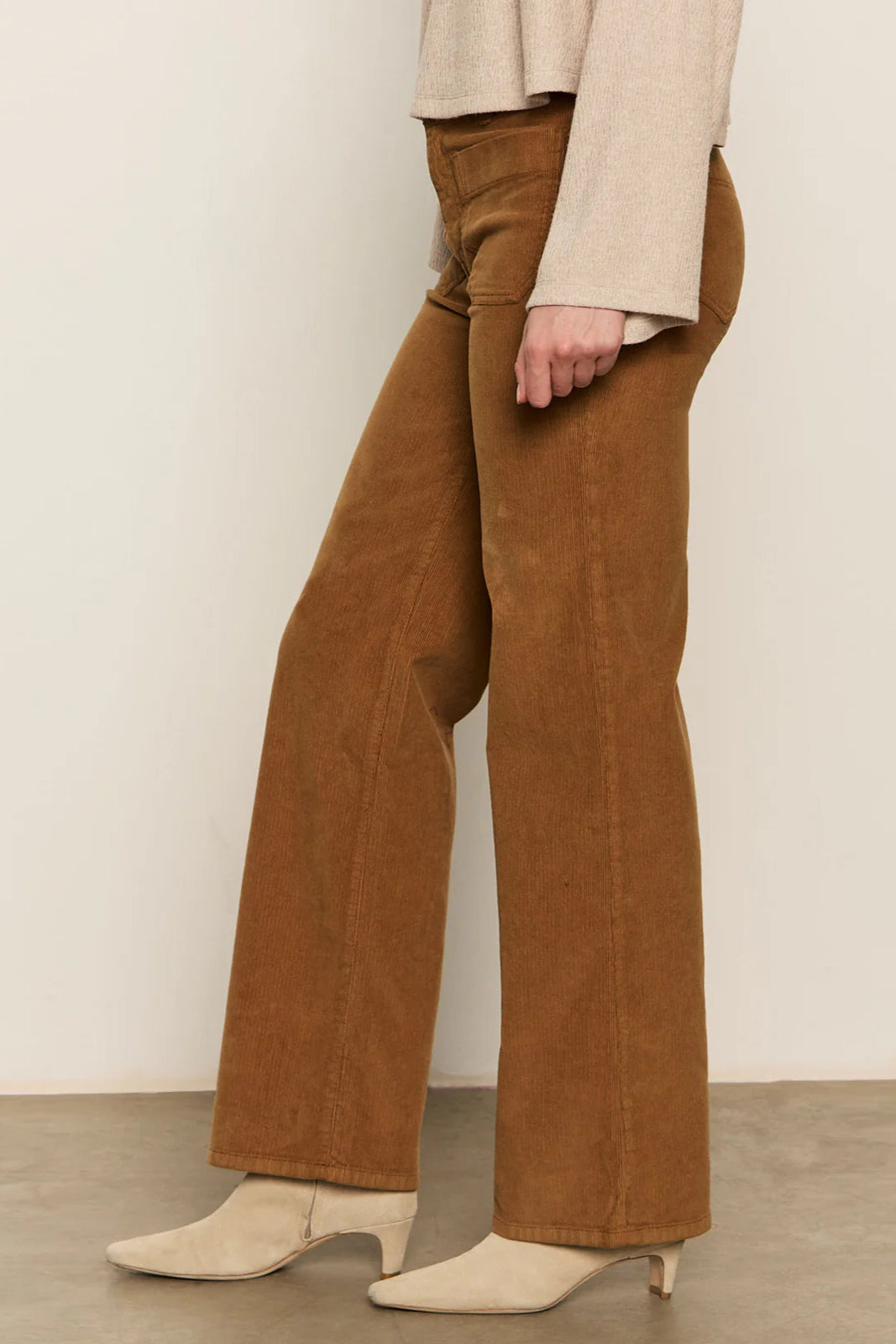 Sanctuary Figure Flattering Brown Corduroy Pant | Shop Eleanor - Women's Online Colorado Casual Clothing Boutique based in Louisville