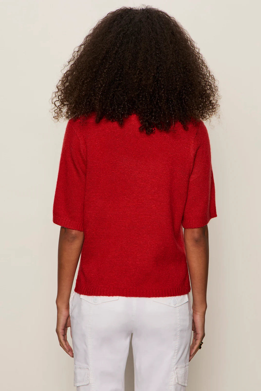 Sanctuary Ribbed Crewneck Sweater Tee in Red | Shop Eleanor
