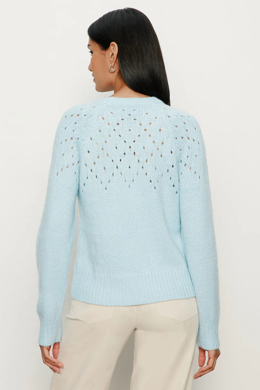 Sanctuary Femme Openwork Sweater in Aquamarine | Shop Eleanor