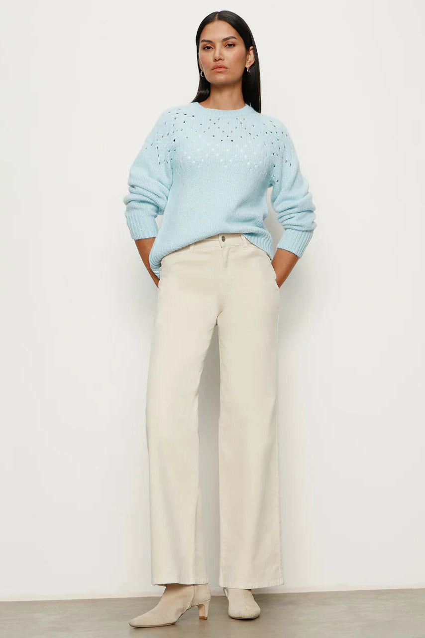Sanctuary Femme Openwork Sweater in Aquamarine | Shop Eleanor