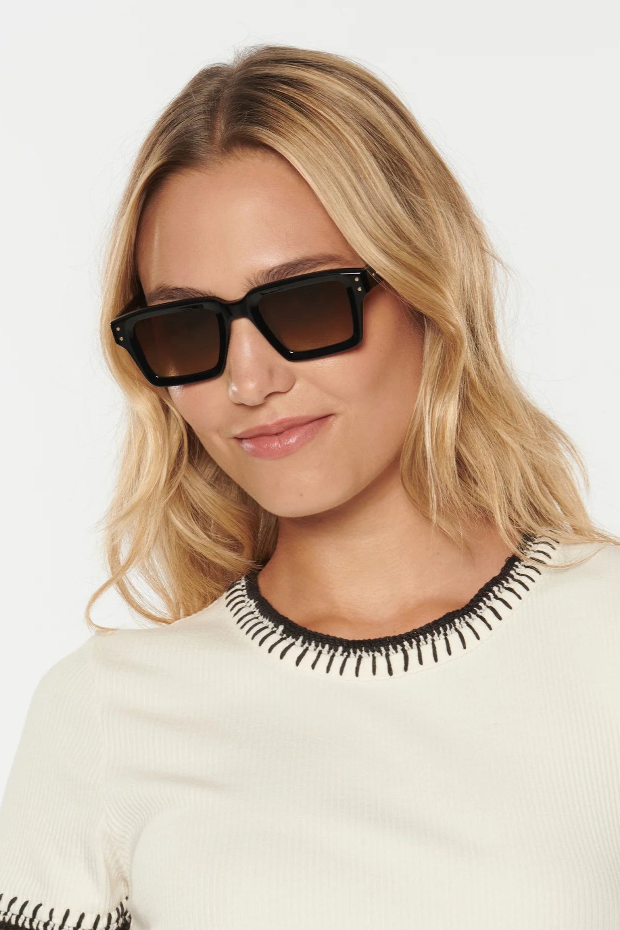 Krewe Carter Sunglasses in Black Tea | Shop Eleanor