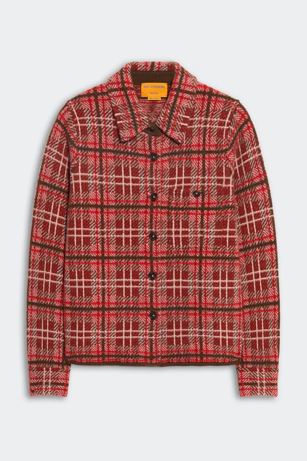 Guest in Residence Dylan Plaid Shirt in Chili Combo | Shop Eleanor