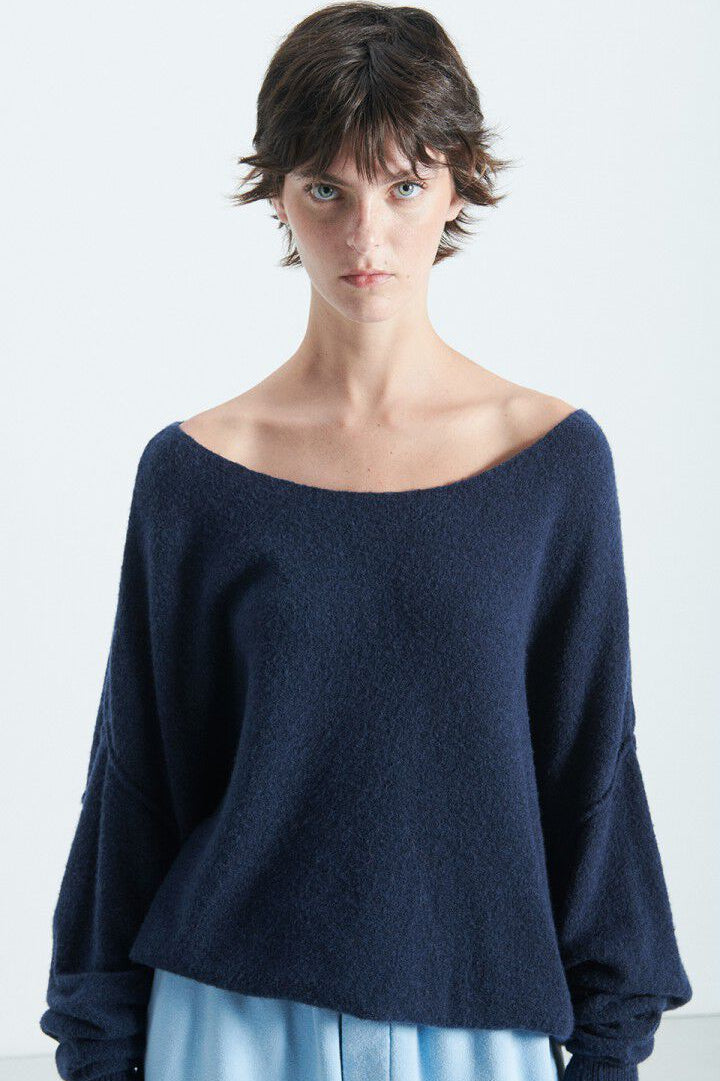 American Vintage Damsville Sweater in Navy | Shop Eleanor