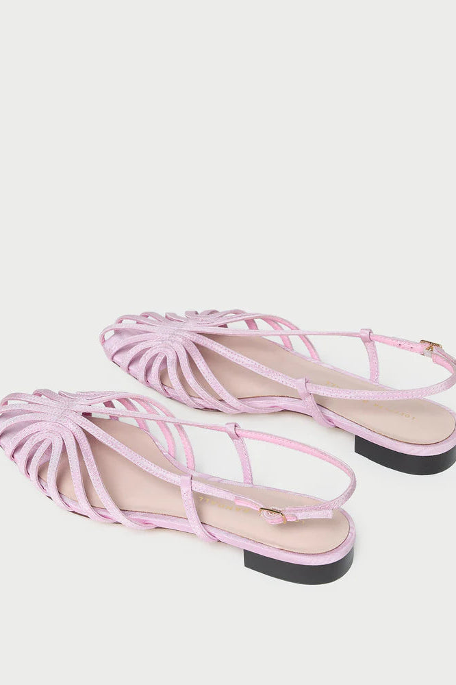 Leoffler Randal Devon Pink Moiré Slingback Sandal | Shop Elenanor
