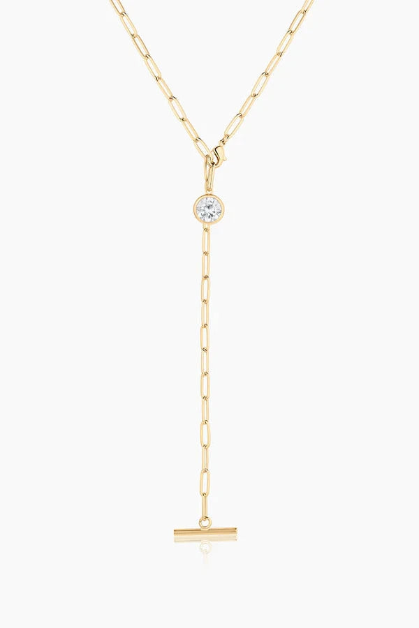 Thatch Jewelry Dottie Lariat Paperclip Necklace | Shop Eleanor
