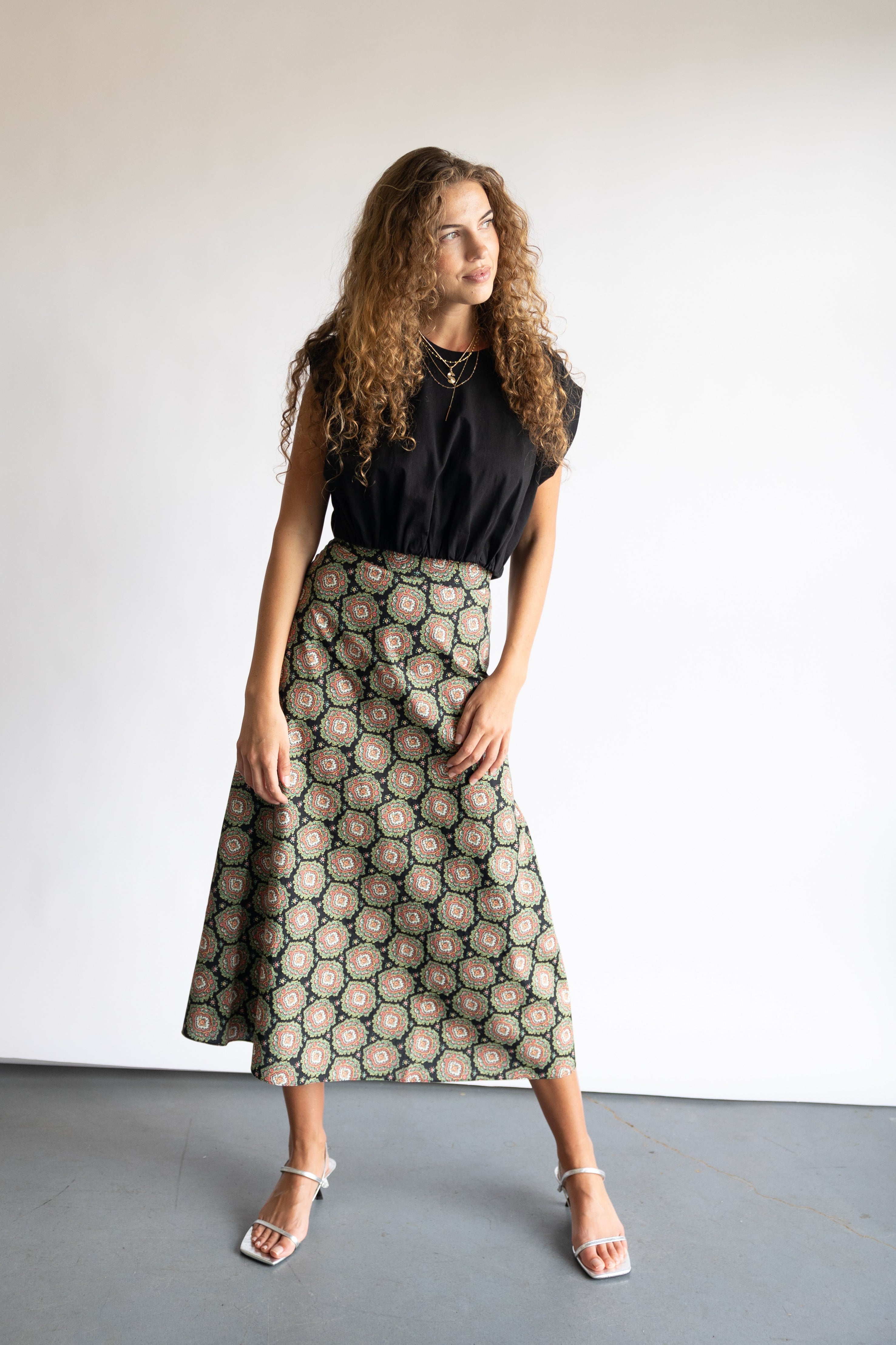 The Great Windsor Midi Skirt in Heirloom Paisley | Shop Eleanor