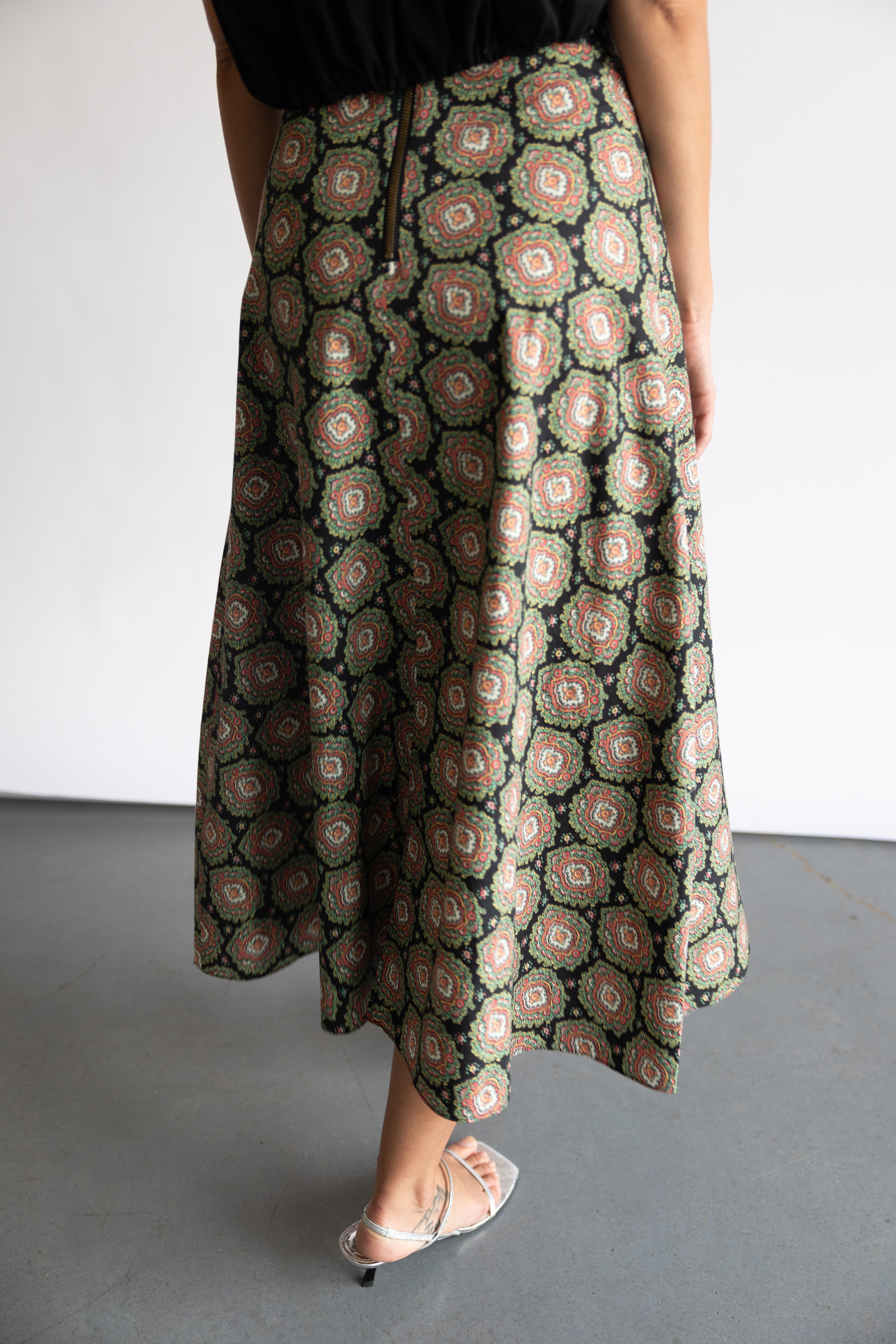 The Great Zip Back Windsor Skirt in Heirloom Paisley | Shop Eleanor