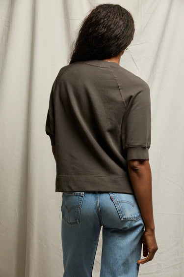 perfect white tee Effie Sweatshirt in Vintage Black | Shop Eleanor