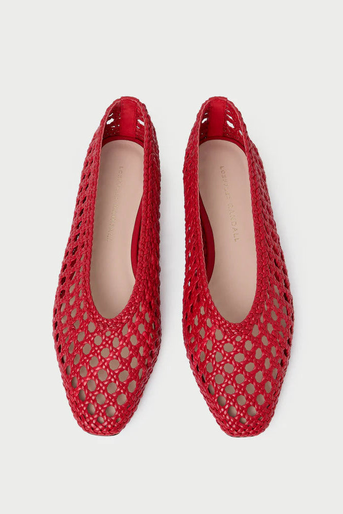 Loeffler Randal Emery Ballet Flat in Red | Shop Eleanor
