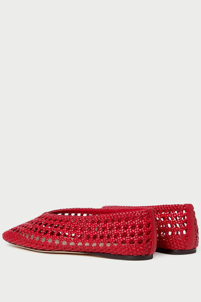 Loeffler Randal Emery Ballet Flat in Red | Shop Eleanor