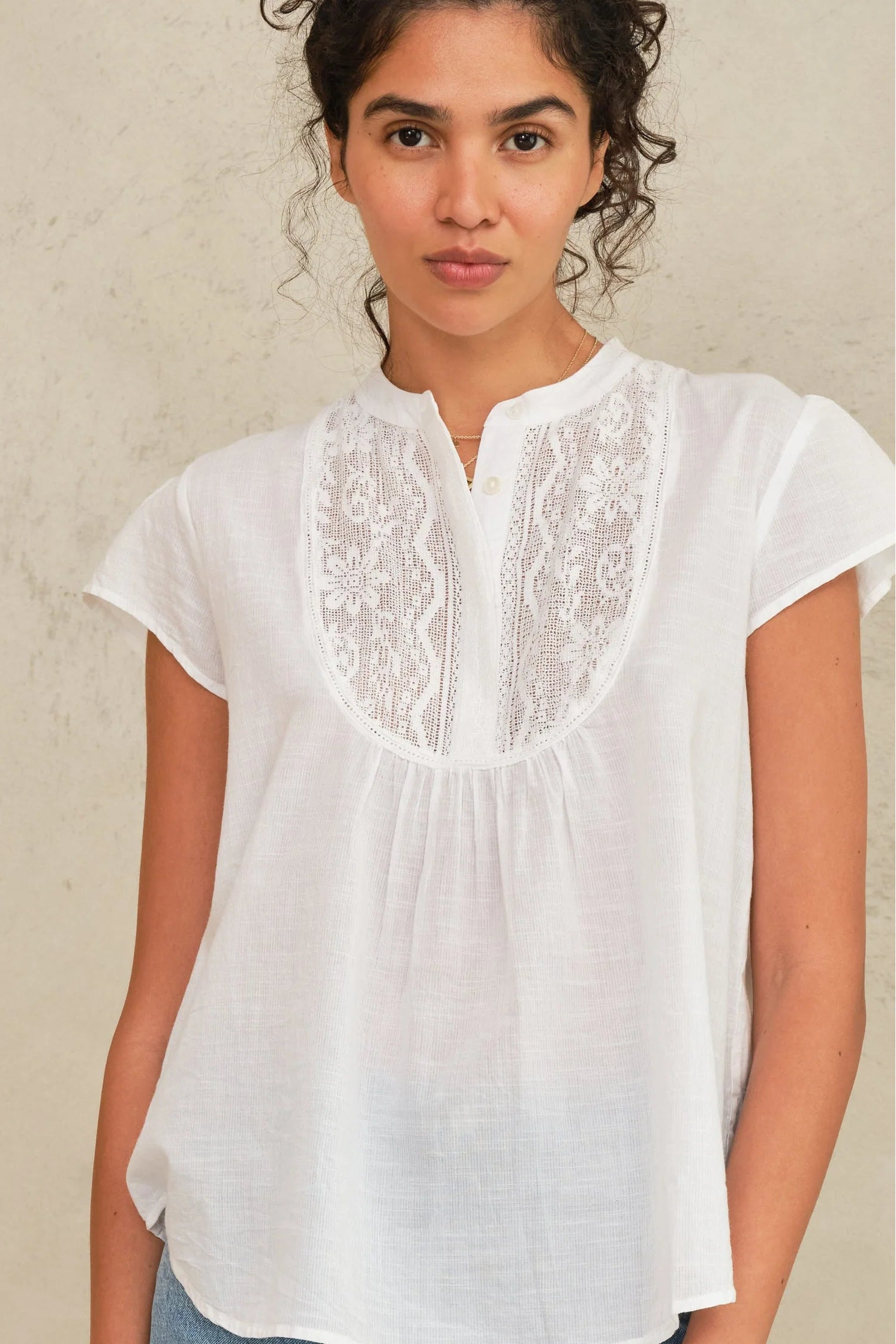 Mabe Freya Top in White | Shop Eleanor