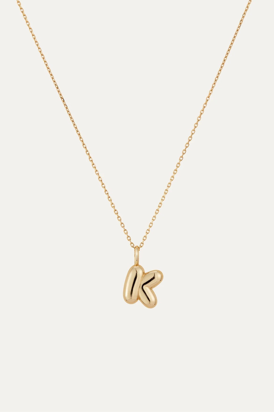 Jenny Bird "K" Monogram Necklace in Gold | Shop Eleanor
