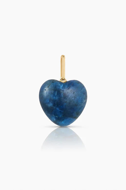 Thatch Jewelry Gemma Apatite Heart Pendant Charm | Shop Eleanor - Women's Pendants and Gold Jewelry