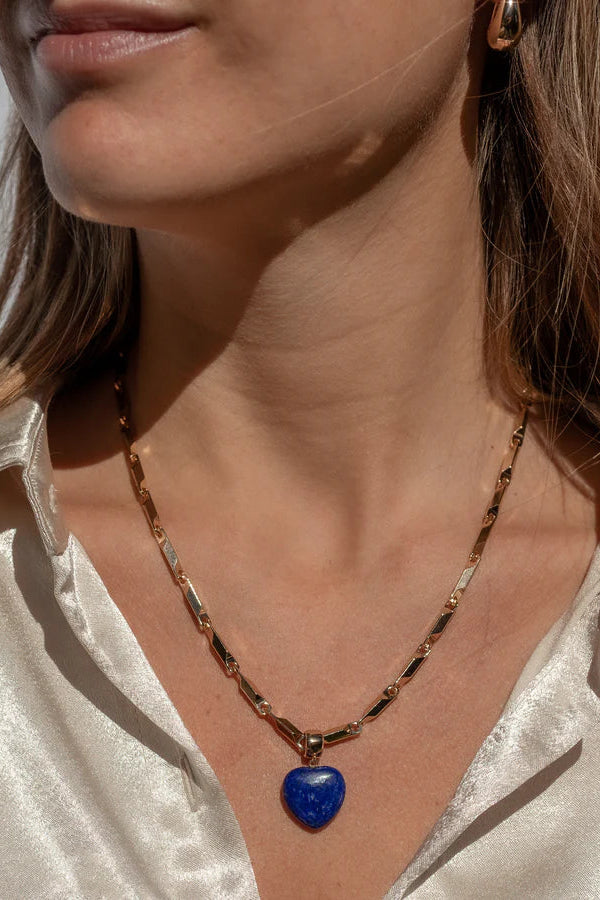 Thatch Gemma Lapis Bail Necklace Charm Pendant | Shop Eleanor