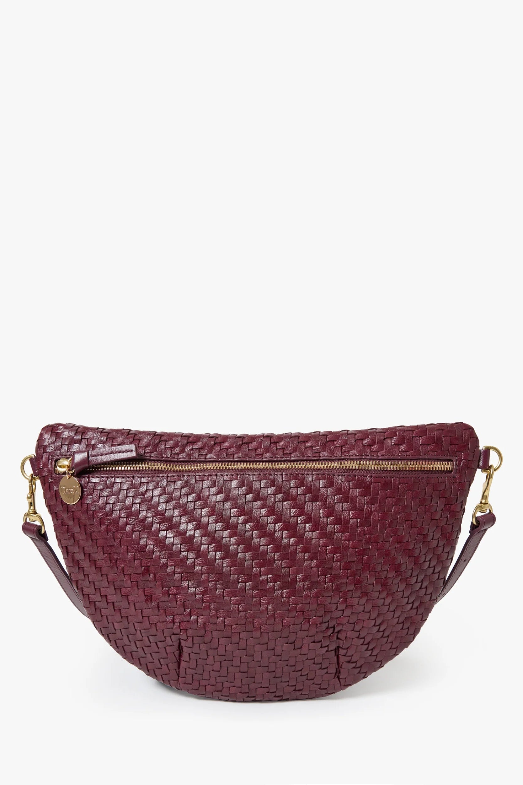 Clare V. Grande Fanny Woven Leather Crossbody Bag | Shop Eleanor