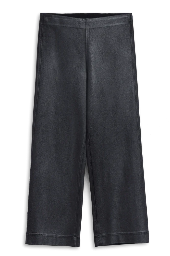 Frank & Eileen Westport Illusion in Black Wax Denim | Shop Eleanor