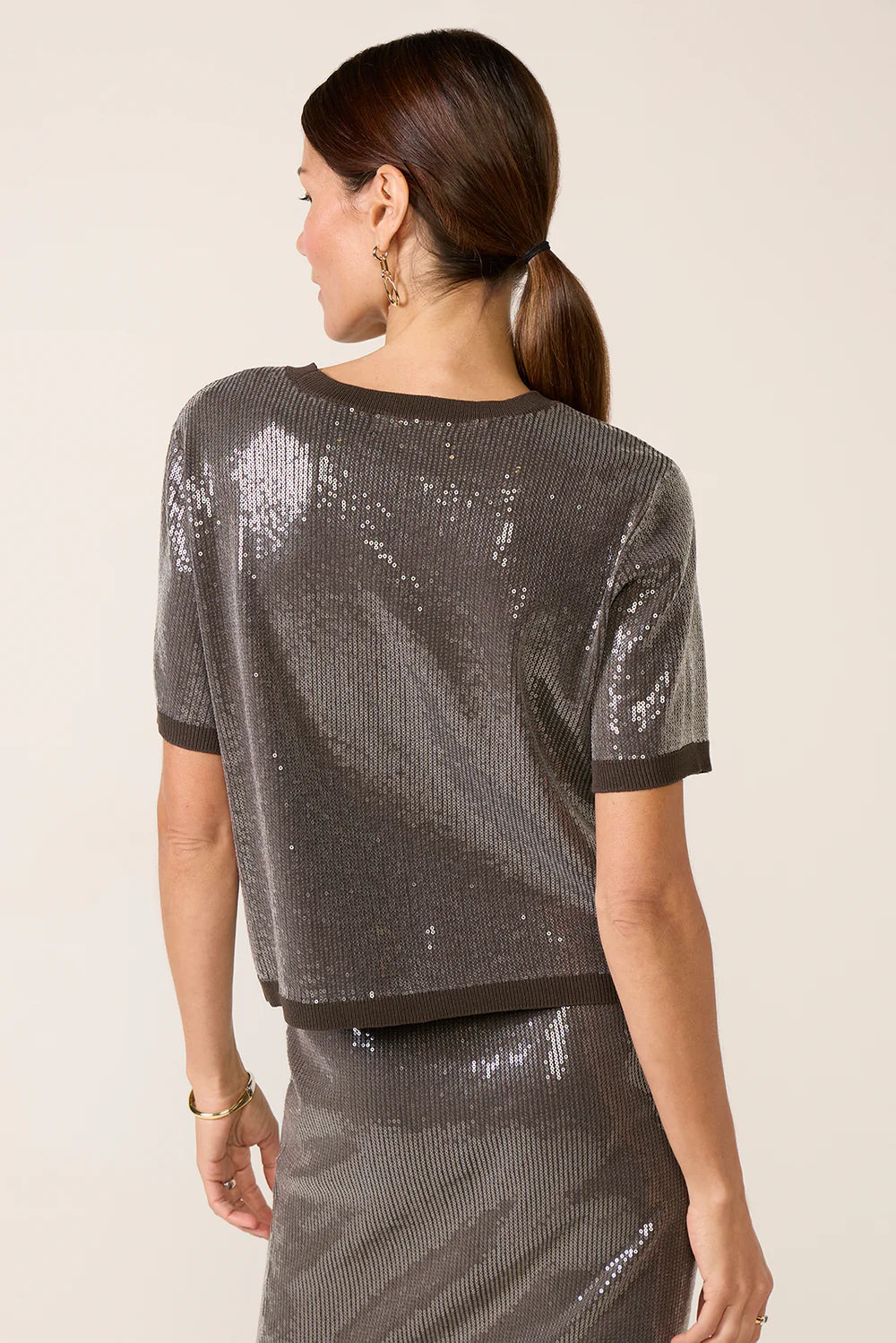 Sanctuary Sparkle Sequin Sweater in Ink | Shop Eleanor - Women's Apparel for Holiday Parties