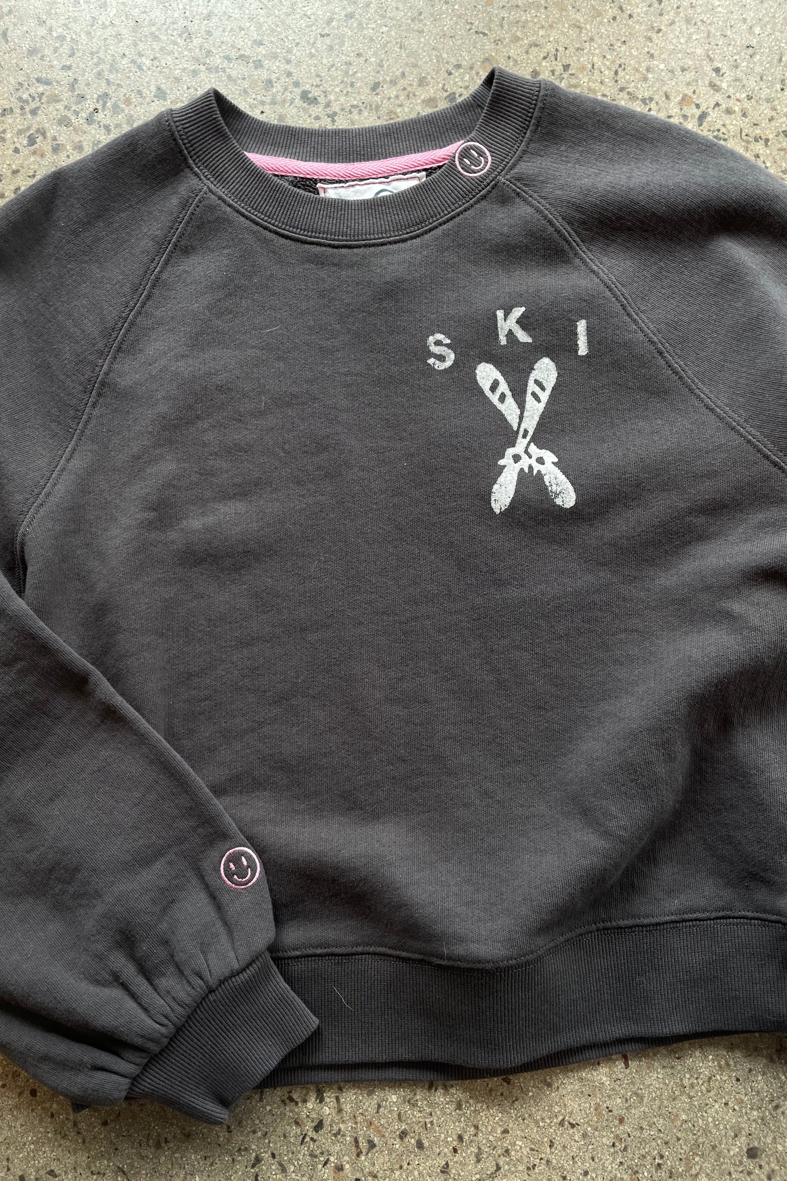 Just Madison Ski Sweatshirt in Grey | Shop Eleanor - Women's Sweaters