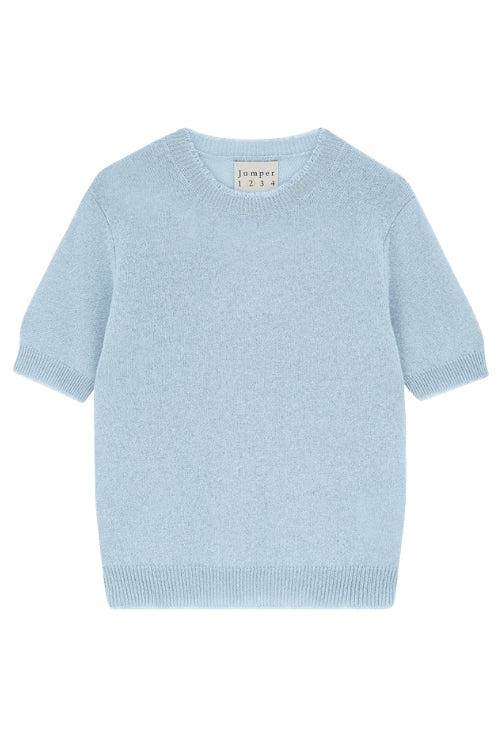 Distressed T-Shirt - Pale Blue