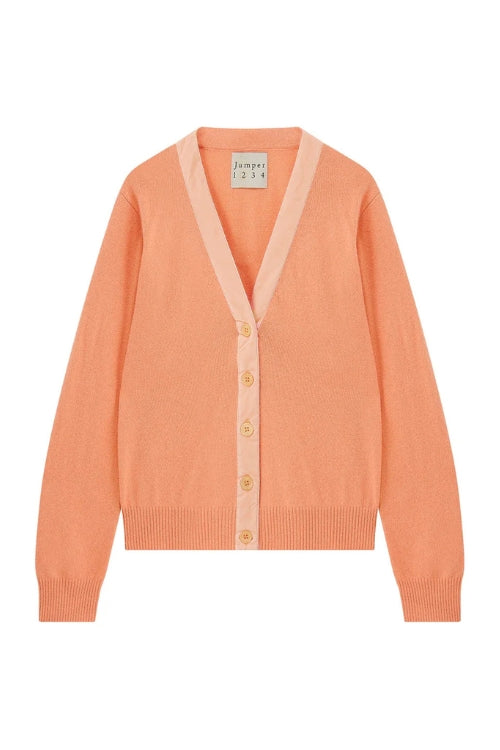 Velvet Cardigan - Peach Fuzz