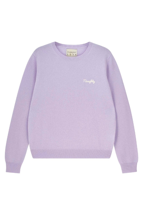 Jumper 1234 Naughty Crew in Lilac Opal | Shop Eleanor