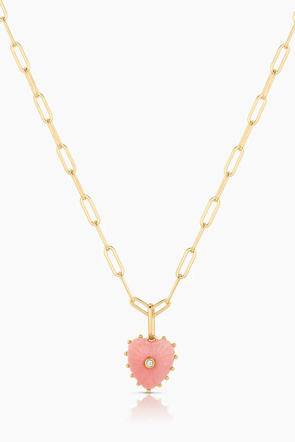 Thatch Isabel Pink Opal Heart Charm | Shop Eleanor