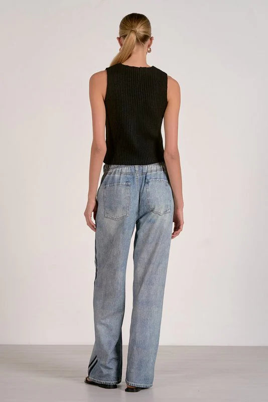 Elan Faux Jean with Stripe | Shop Eleanor