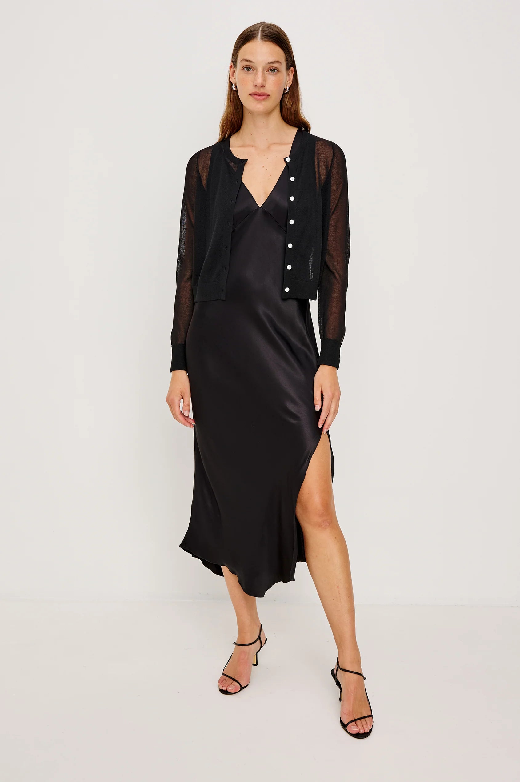 Rails Lakelyn Organza Cardigan in Black | Shop Eleanor - Women's Luxury Clothing Boutique in Louisville, CO