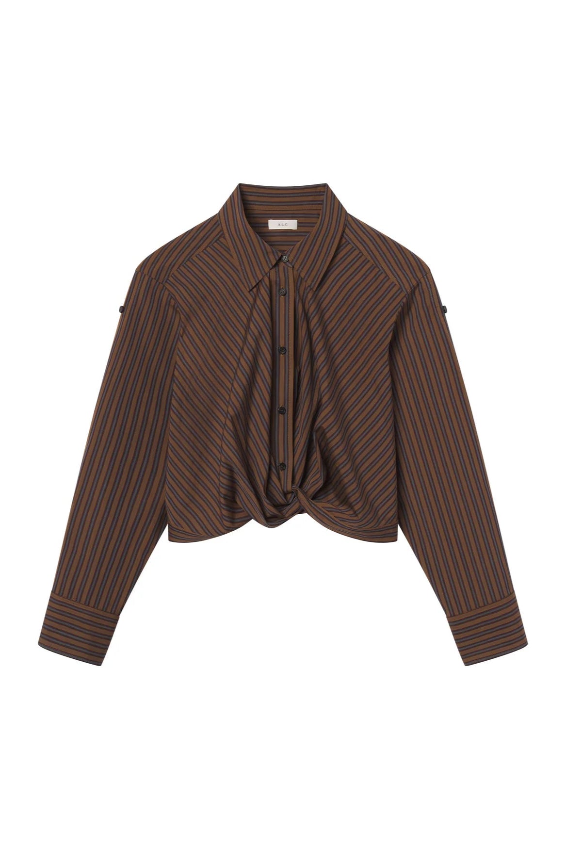 A.L.C. Leo Elevated Button Up Top in Brown | Shop Eleanor - Women's Online Designer Boutique based in Colorad