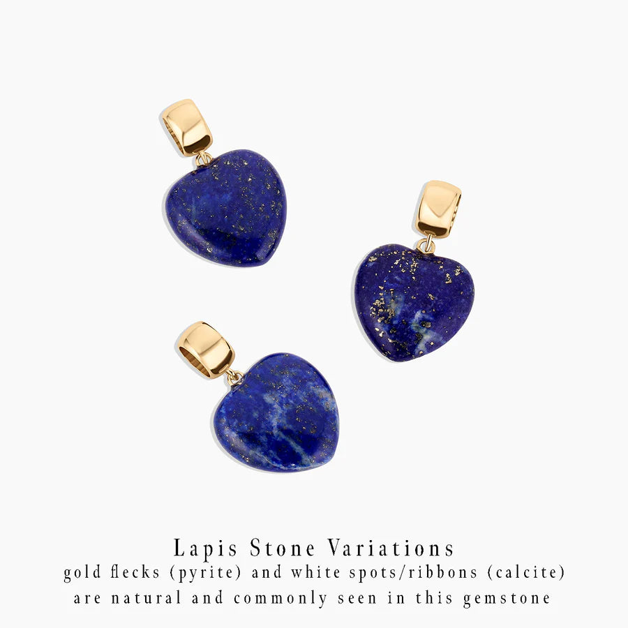 Thatch Gemma Lapis Bail Necklace Charm | Shop Eleanor