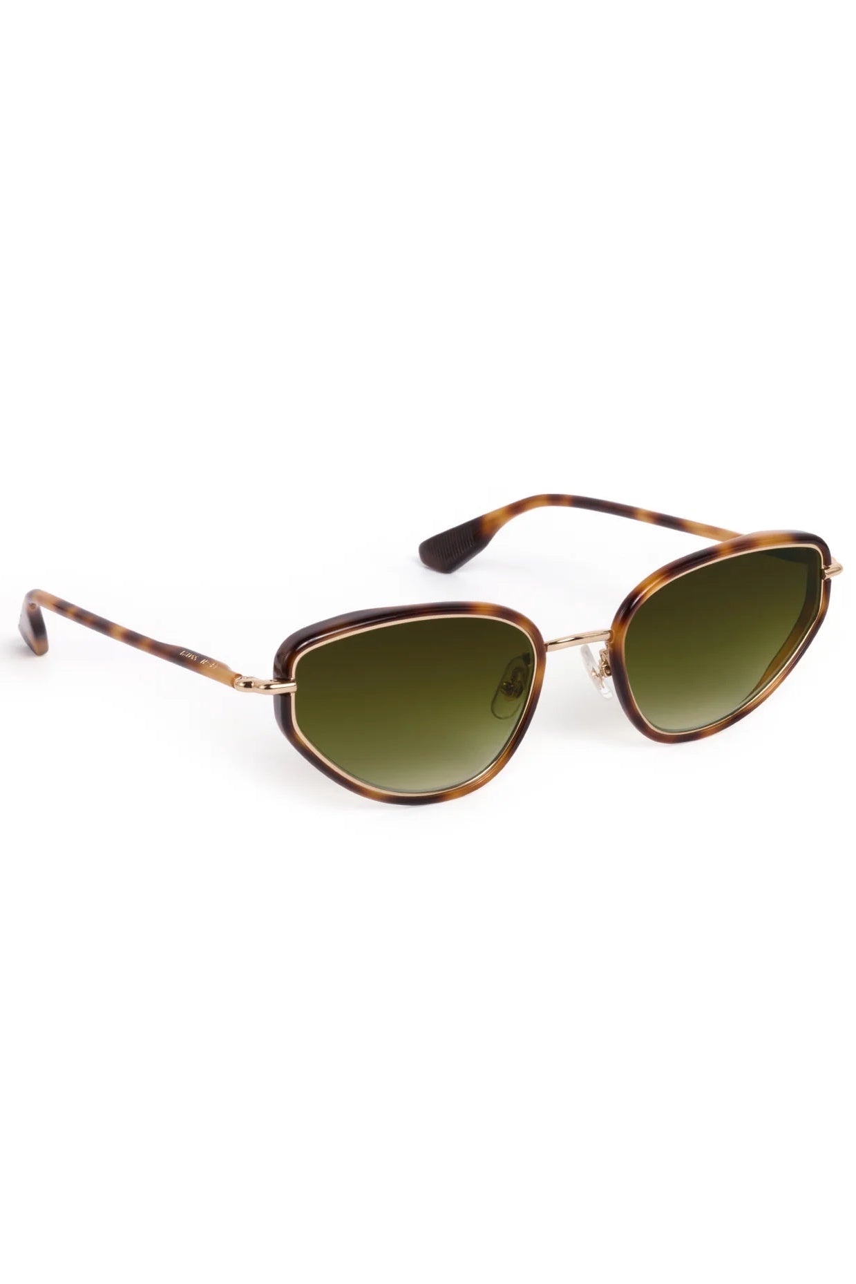 Krewe Leah Sunglasses in 18k + Maple | Shop Eleanor